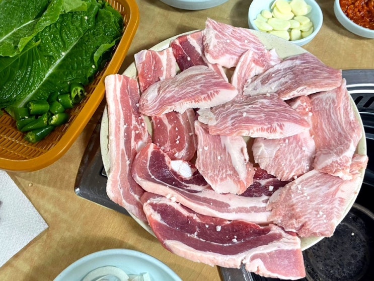 [염주명가] 생고기 예약 필수 화정동 로컬 맛집(항정살, 삼겹살, 누룽지)