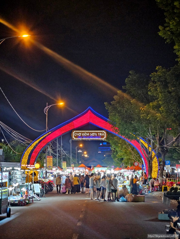 [베트남 다낭 태교여행] 선짜 야시장, 손트라 나이트마켓 음식 영업시간 위치, 한강 용다리 야경 (Son Tra Night Market)