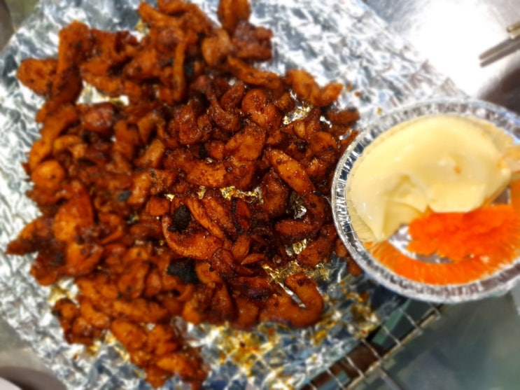  건대 맛집 온달집에서 숯불로 구워 나오는 닭다리살 먹고온 후기