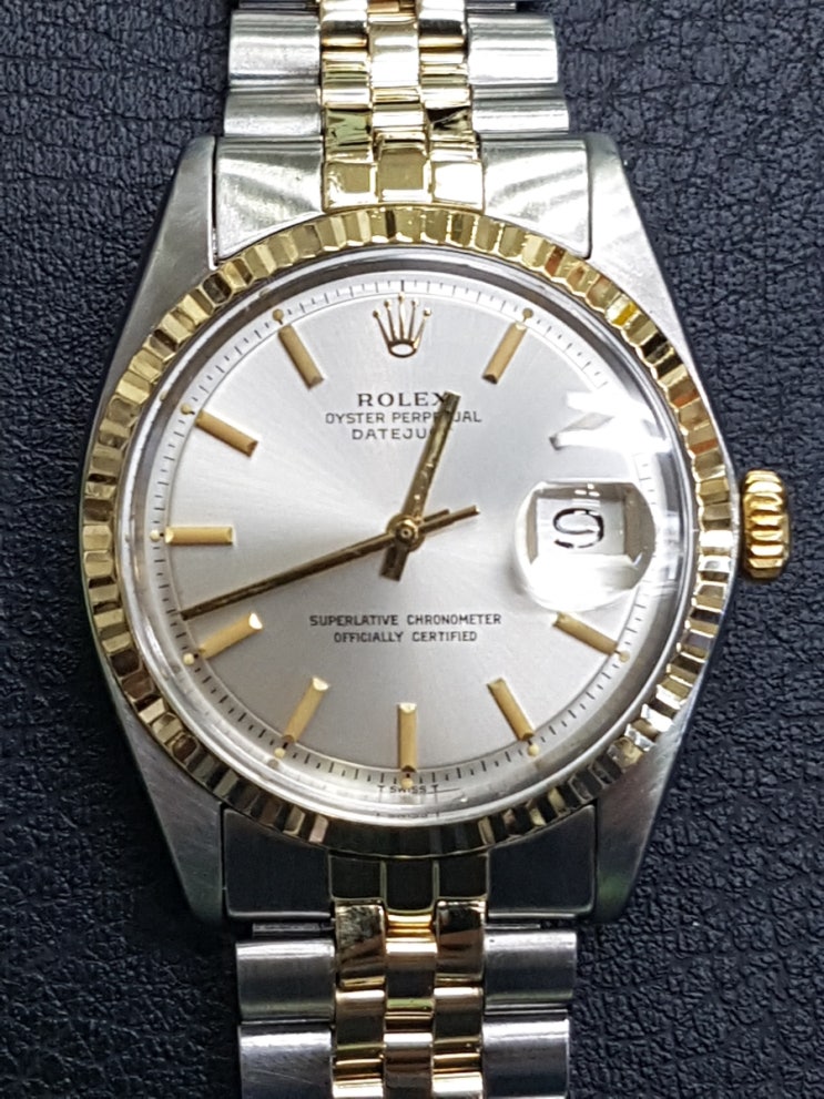  [잠실시계수리,잠실새내역시계수리] 롤렉스 1601 수리 및 오버홀(ROLEX DATEJUST) 콤비