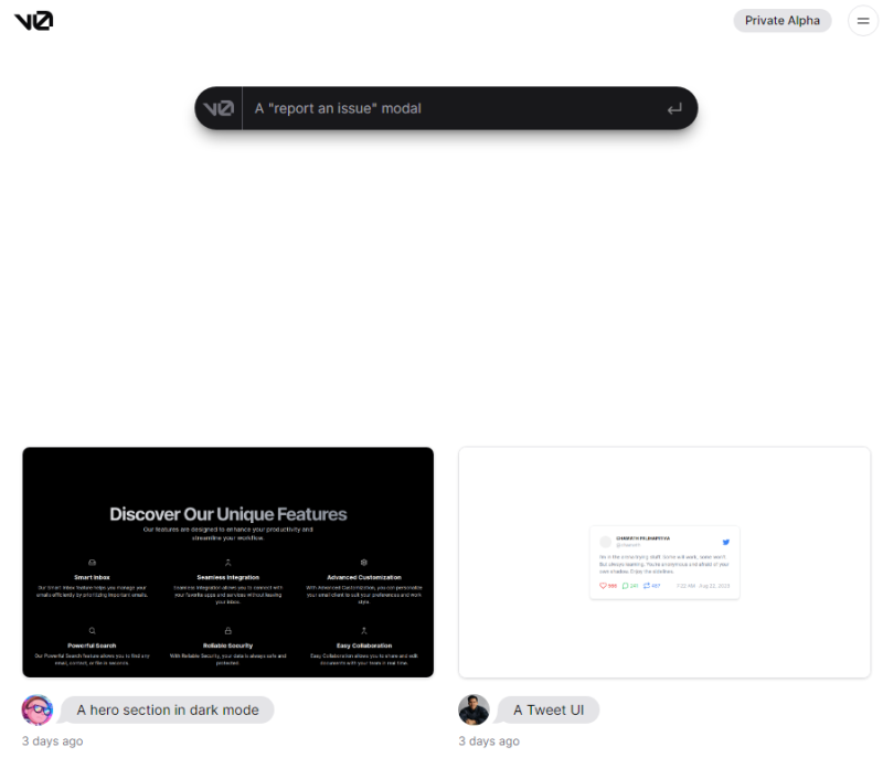 v0.dev - Shadcdn UI와 Tailwind CSS를 활용해서 UI 디자인과 코드 생성 사이트 : 네이버 블로그