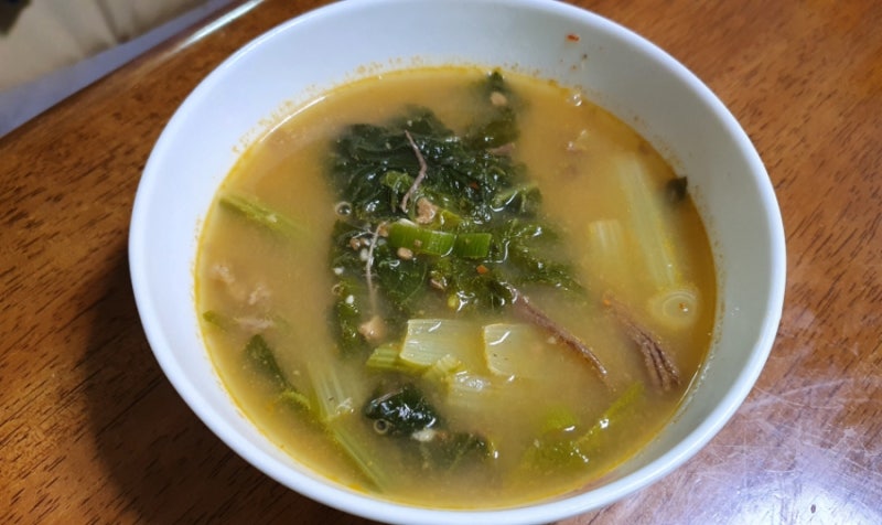 양지 사골 우거지 해장국 만들기