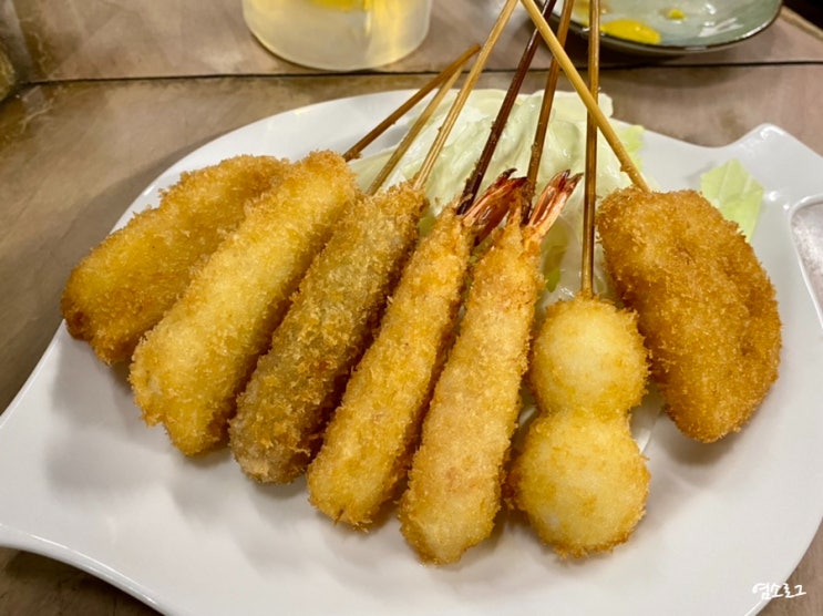  오사카 난바역 도톤보리 맛집 쿠시카츠 니시키 솔직 후기