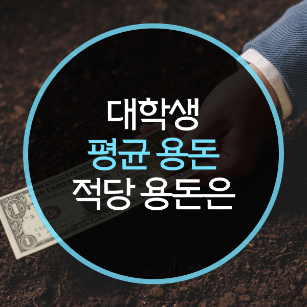  대학생 평균 용돈, 얼마가 적당할까?
