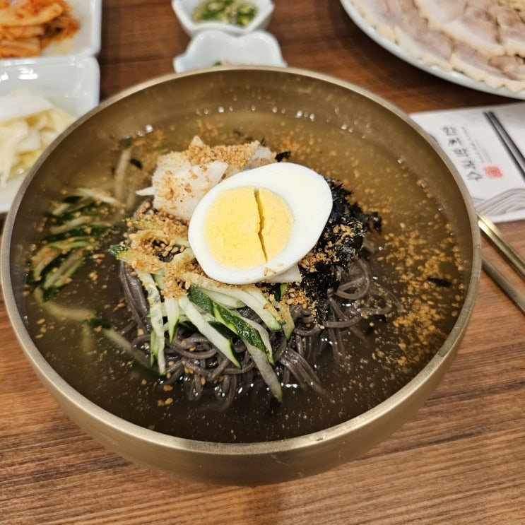 경북 포항 대이동 맛집 한씨막국수 가성비 좋은 메밀 막국수 수육 맛집