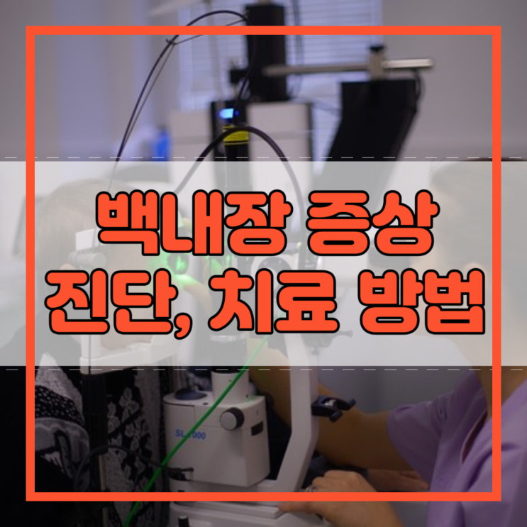  백내장 증상 흐린 시야 진단 및 치료 방법!