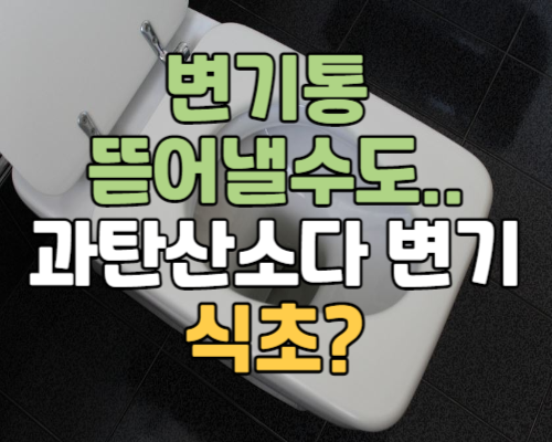 과탄산소다 변기 청소 하는 방법, 그냥 넣으면 변기 뜯어야돼요