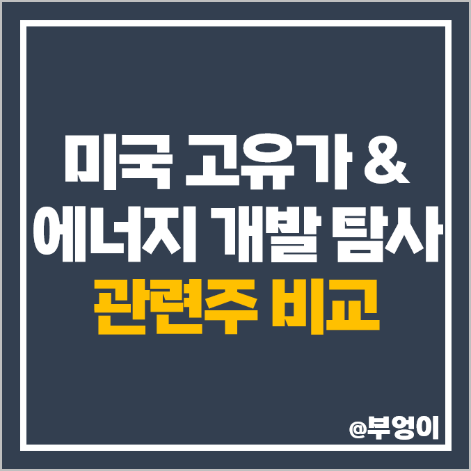 고유가 관련주 에너지 개발 탐사 미국 주식 코노코 옥시덴탈 주가