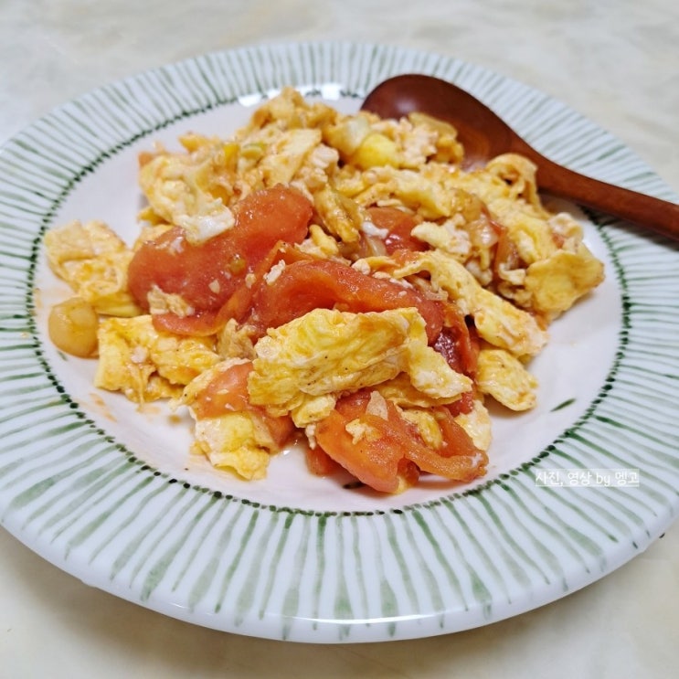 간단한 토마토 계란볶음 다이어트 요리 토마토 스크램블에그 토달볶 레시피