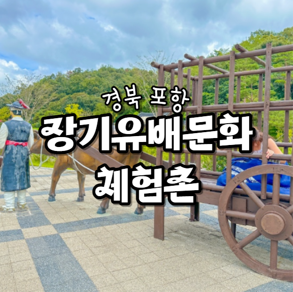  포항 애견동반여행 장기유배문화체험촌 대형견 다견가정 모두 OK