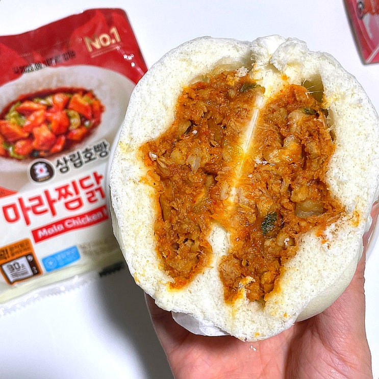 삼립호빵 마라찜닭호빵 gs 편의점 빵 리뷰