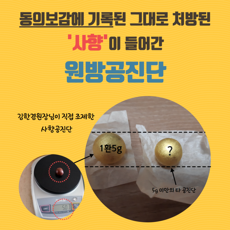  만성피로를 완화하는 분당공진단의 성분은?