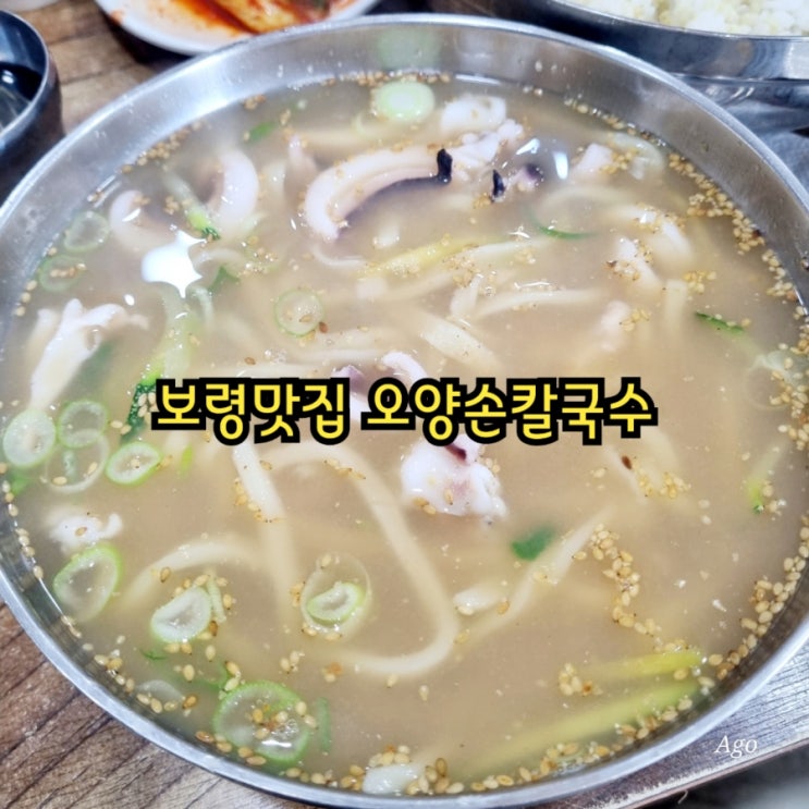  보령맛집 오양손칼국수 feat 전참시 이영자맛집