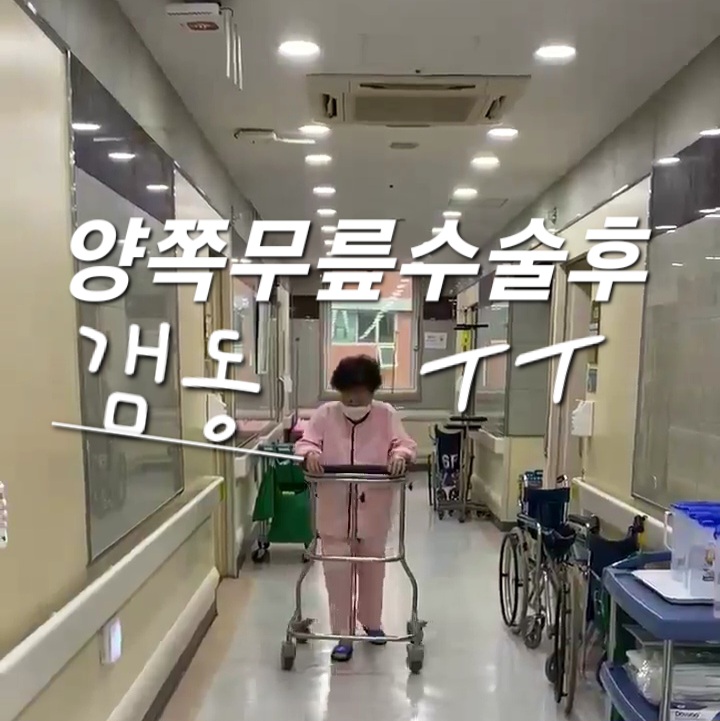  무릎인공관절수술 후기 (목동 힘찬 재활병원)
