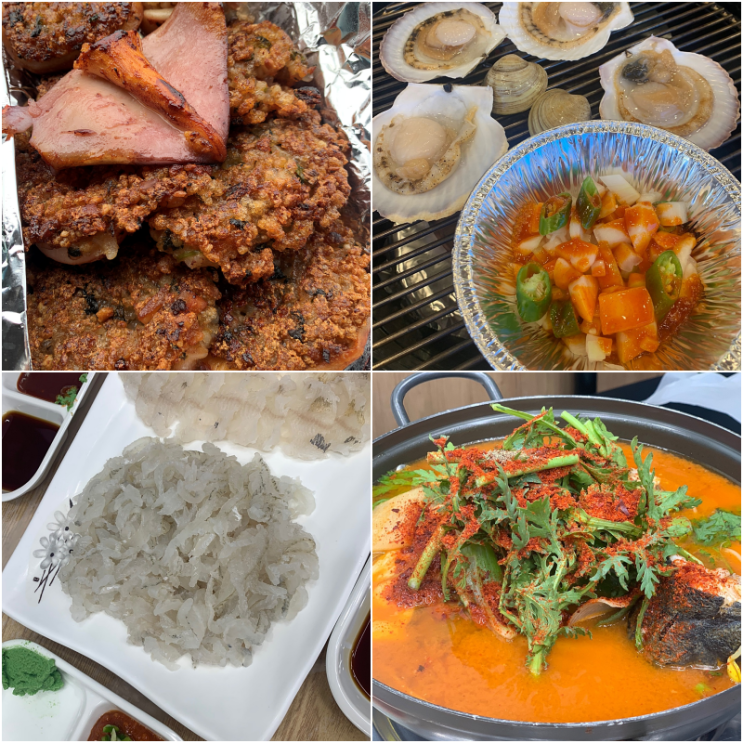  속초 대포항 맛집) 모녀가리비,대포항조개구이,대포항수산시장 숙이네횟집 세꼬시회,매운탕
