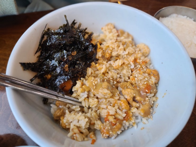  미청식당 성게알 비빔밥전문점 맛본 후기