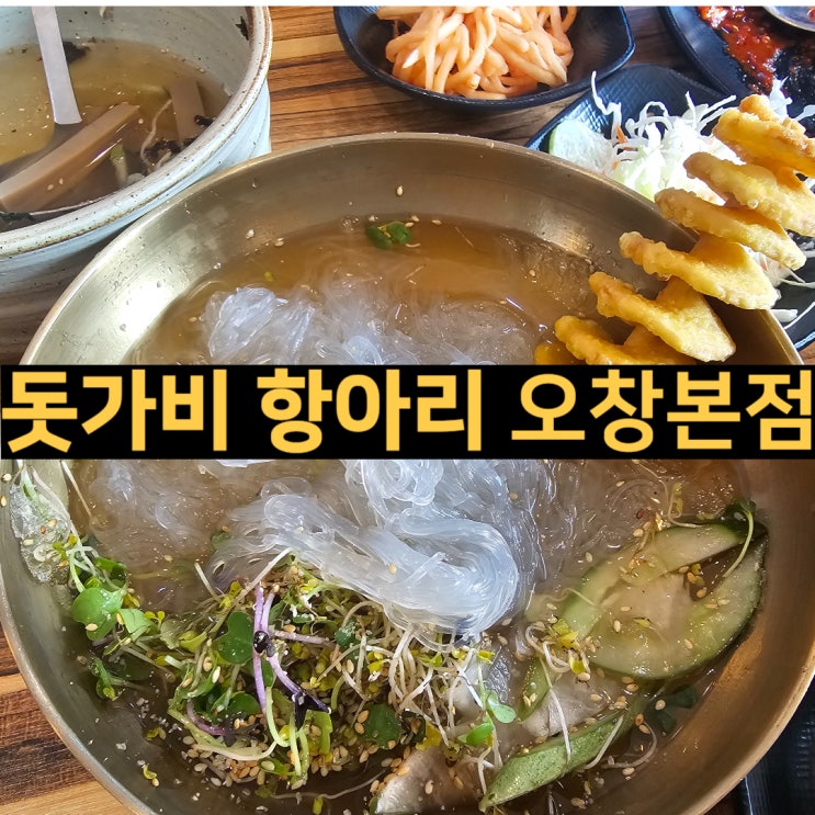  오창호수공원 청주냉면맛집 돗가비 항아리 불쭈꾸미의 회오리 감자냉면 쭈꾸미