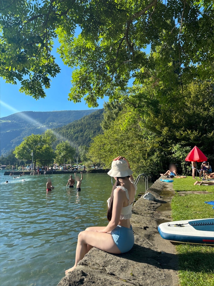 스위스 여행 Day7-2 :스위스 호수 수영 (튠호수) 스팟추천