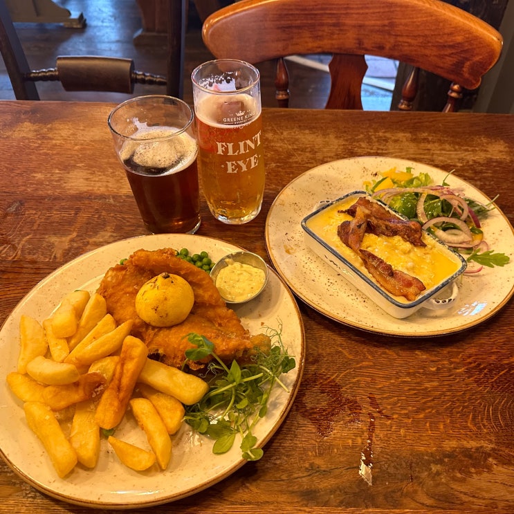  런던 피쉬앤칩스맛집 Turf Tarvern 현지인추천 펍 터프타번(해리포터 버터맥주 파는 곳)