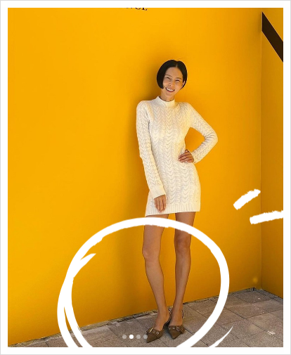여성 가을 구두 추천 김나영 착장 KHIHO POINTED BUCKLE 슬링백!