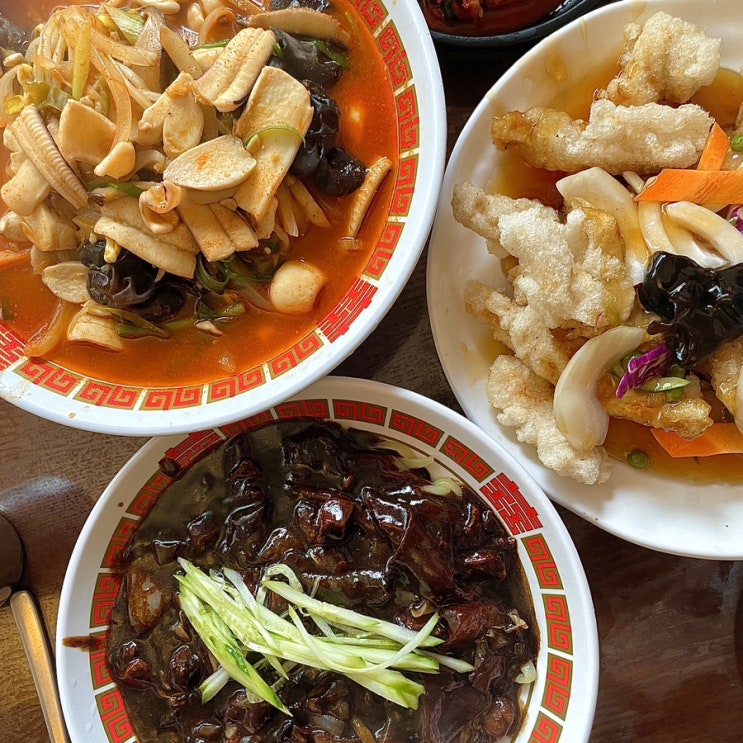 광주 첨단 중화요리 맛집 연화 (수타면, 찹쌀탕수육 전문점, 양 많음)