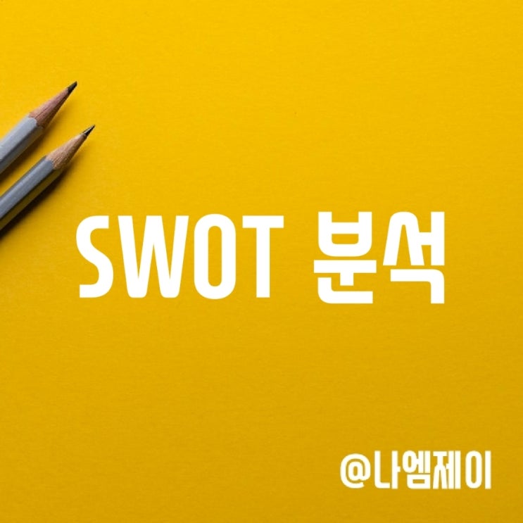 swot 분석 및 예시