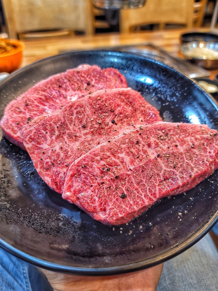  구미 옥계동 소고기 맛집 양파식당에서 와규 꽃살 먹부림