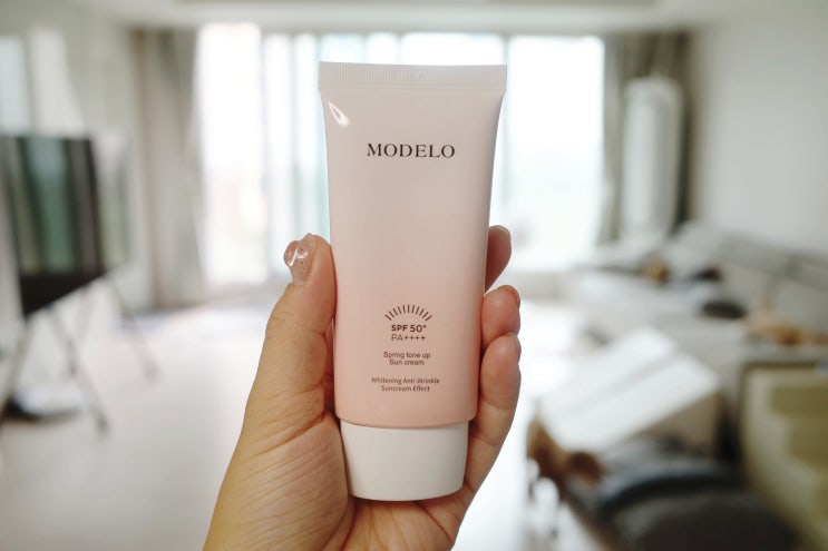  MODELO 톤업선크림 / 백탁없는 피부과 선크림