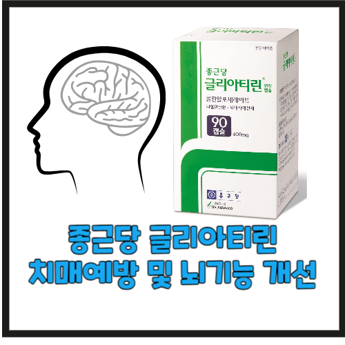 알츠하이머 치매 예방약 종근당 글리아티린 연질캡슐 효능 효과