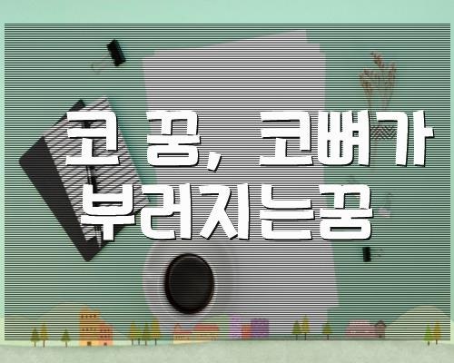 코 꿈, 코뼈가 부러지는꿈, 해몽모음