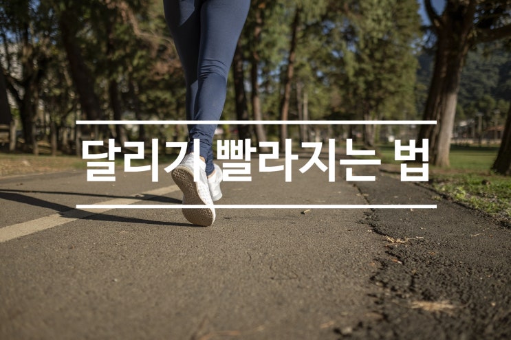  달리기 빨라지는 법 공유합니다.