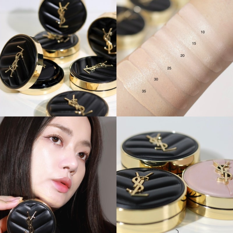 입생로랑 뷰티 신상 슬림잉크쿠션! 신제품 엉크르 드 뽀 쿠션 전색상 비교 ♥