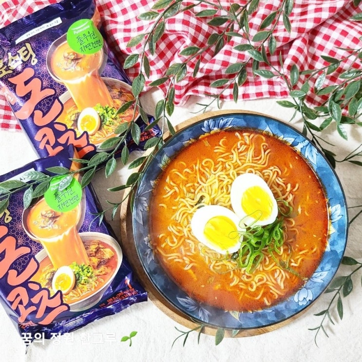  로스팅 매운돈코츠라멘 풀무원 건면 칼로리 유통기한
