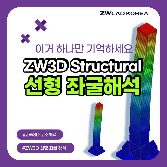  [ZW3D CAE 해석] 선형 좌굴 해석 :: 구조물의 안정성을 위한 임계하중 확인 (Linear Buckling) w. 구조해석이란?