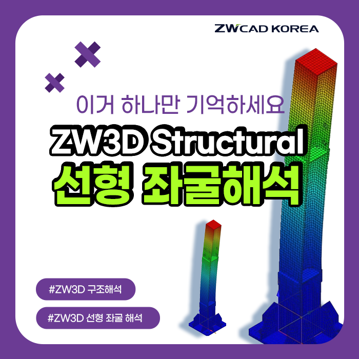 [ZW3D CAE 해석] 선형 좌굴 해석 :: 구조물의 안정성을 위한 임계하중 확인 (Linear Buckling) w. 구조해석이란?