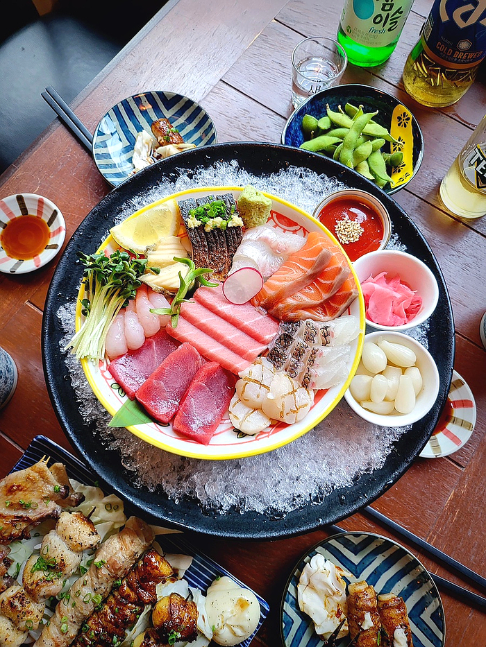  건대 술집 이자카야 후토 가성비 좋은 꼬치구이 사시미 맛집 데이트 코스 추천