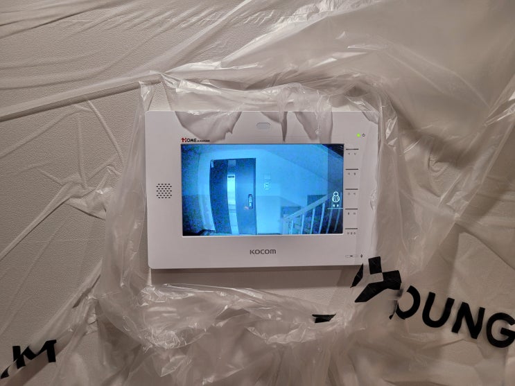  서울비디오폰 성동구 금호푸르지오1차아파트 코콤 K6B VP-10A, 삼성 도어락 P51 설치
