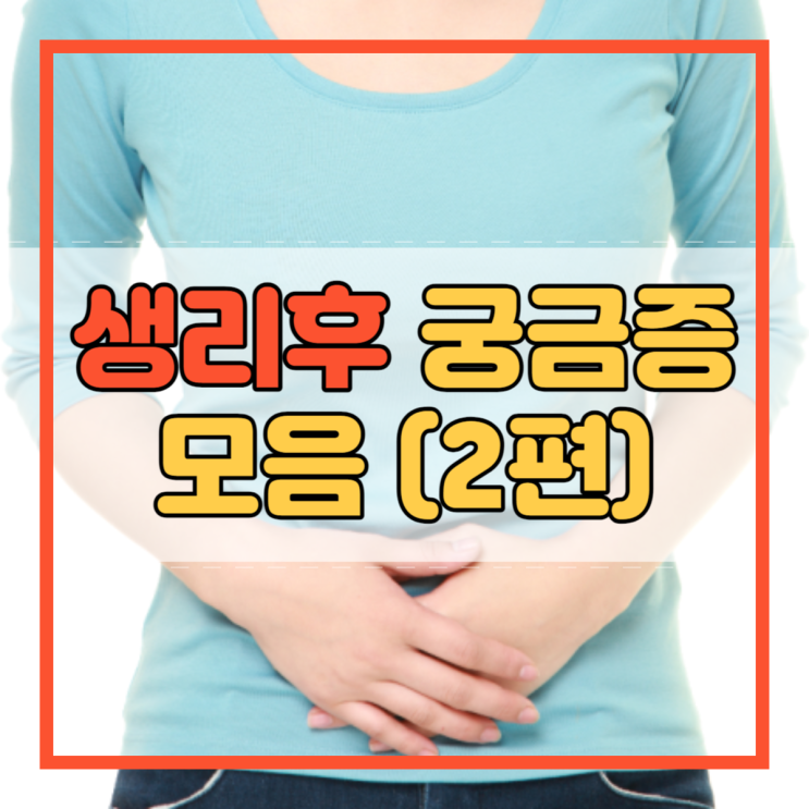  생리후 가려움 몸무게 피 하혈 착상혈 가임기 두통 질염!