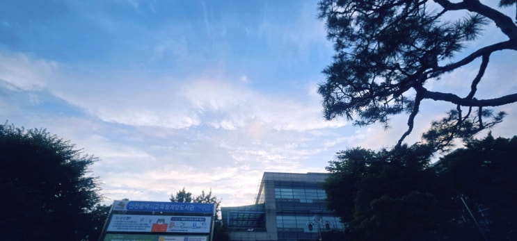  집 근처에 도서관이 있어 행운입니다