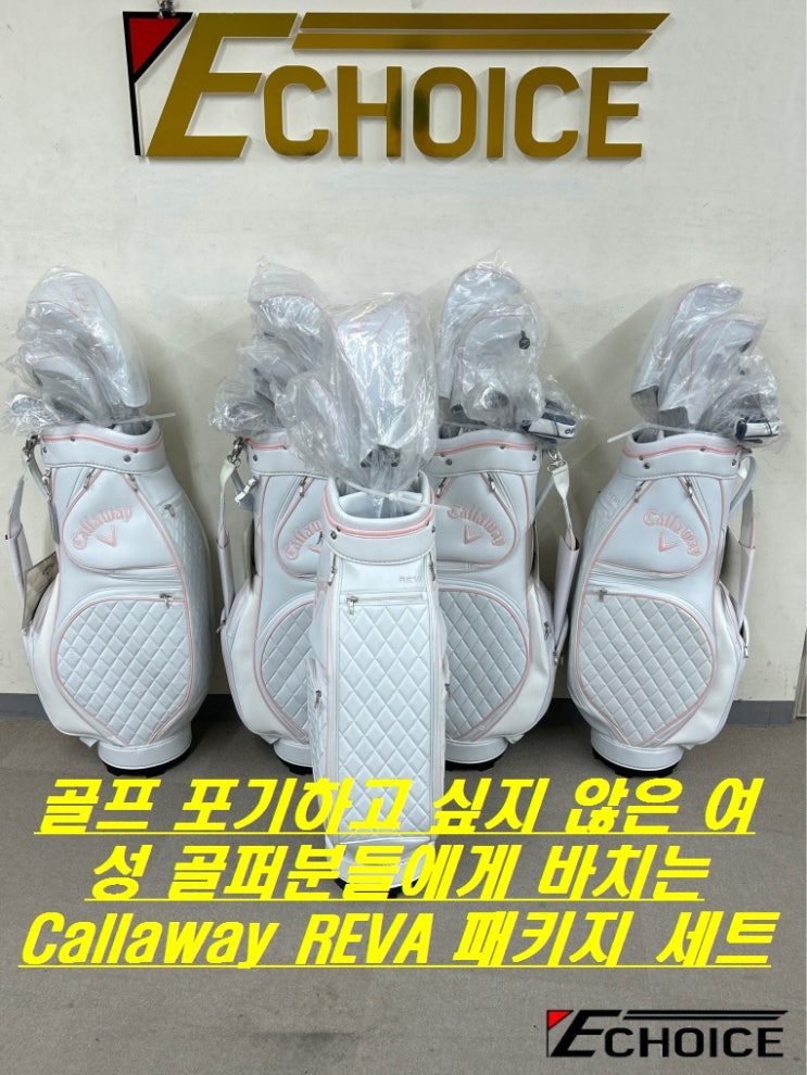  골프 포기하고 싶지않은 여성분들만 보구가세요! Callaway REVA 레이디스 풀세트 아이언부터 퍼터까지 9개