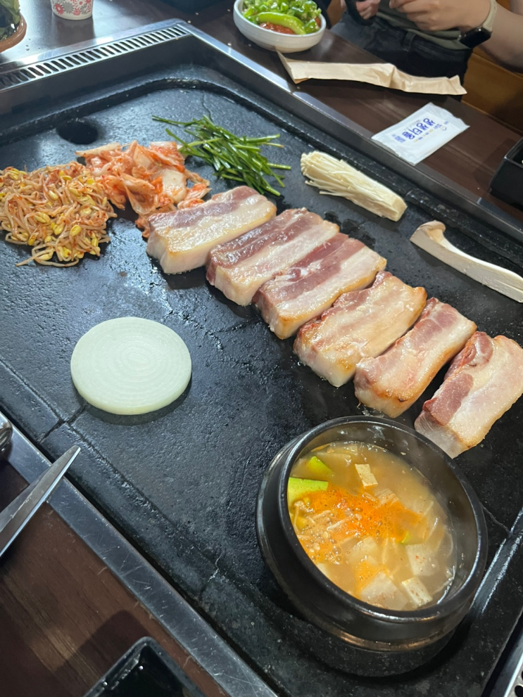  광명사거리 통삼겹 무한리필 맛집 화통삼/아이스크림도 무한리필