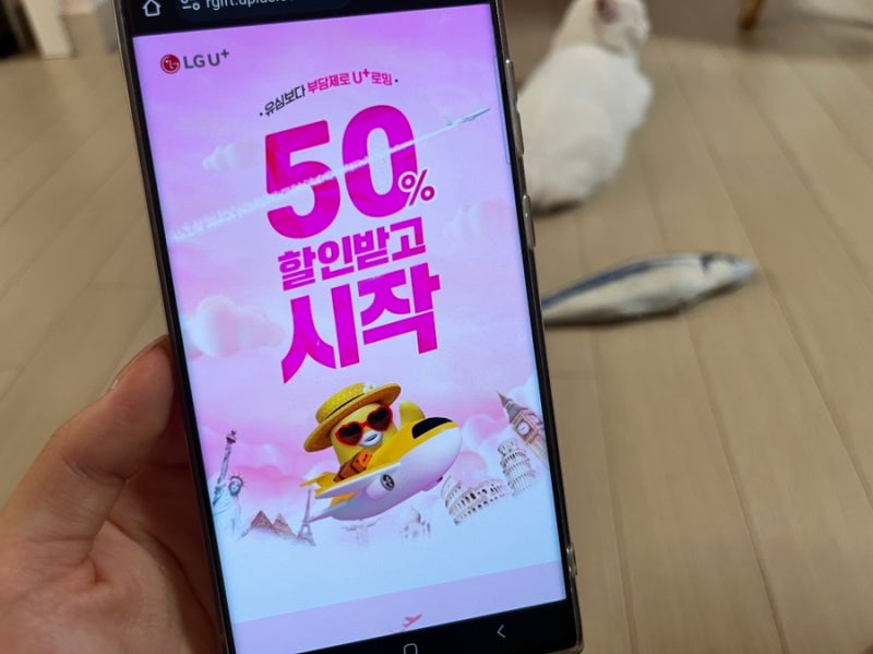 엘지유플러스로밍 후기 및 유플러스로밍할인 50% 쿠폰