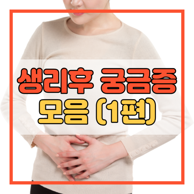  생리후 출혈 배아픔 갈색혈 가슴통증 다이어트 배란일 냉!