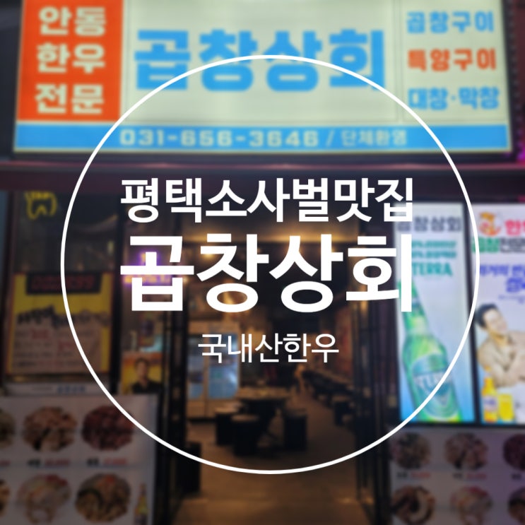  [평택]잡내없이 맛있었던 소사벌 곱창맛집 '곱창상회' 추천