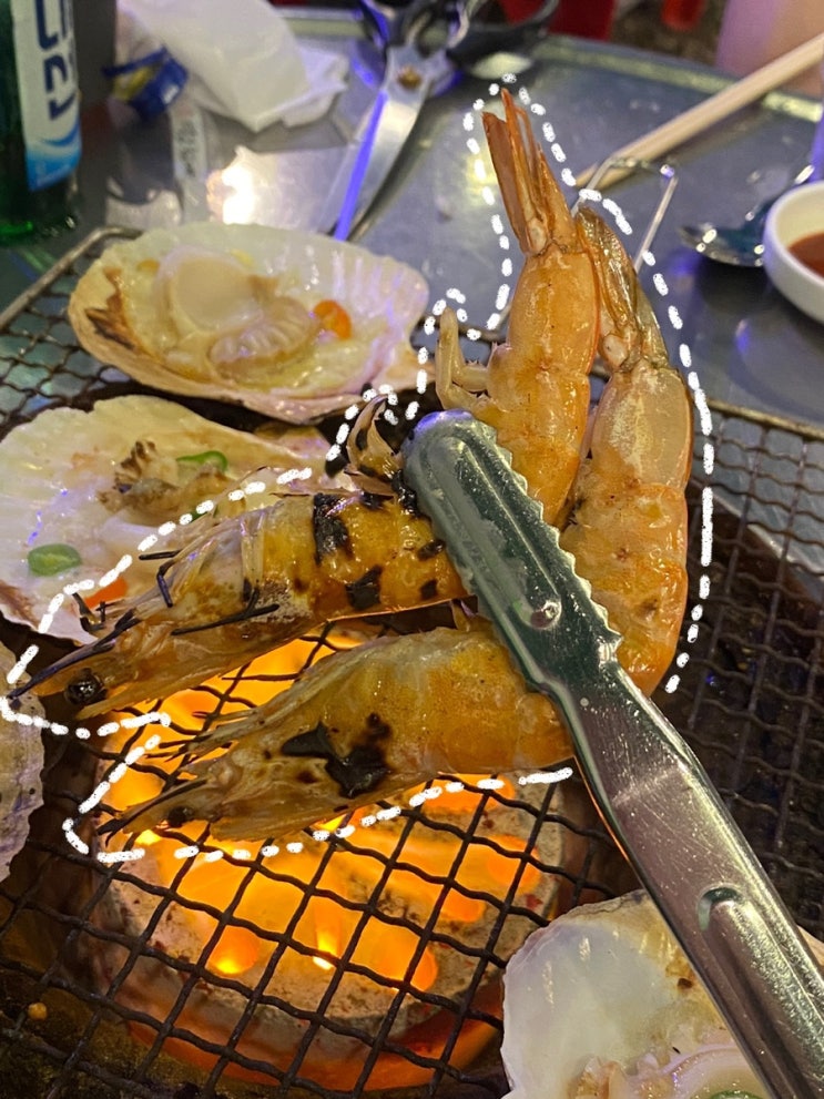  울산 방어동 (해변 조개구이)