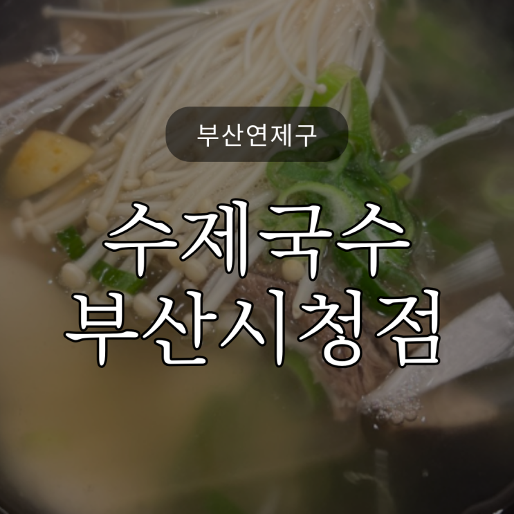  [부산연제구] 수제국수 부산시청점 / 아이랑 가기 좋고 모임하기 좋은