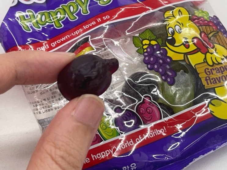 포도맛 그자체 쫄깃말랑 하리보 해피그레이프 포도젤리