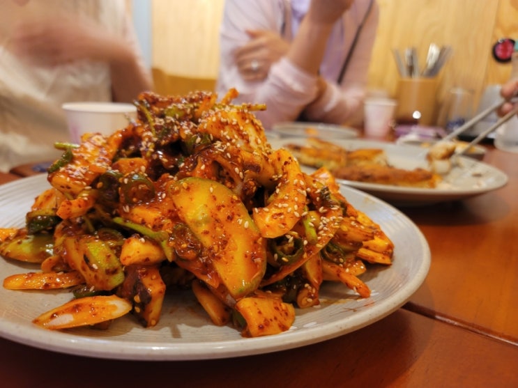 광명시장 맛집 - 원조 광명 할머니 빈대떡! 오징어무침도 맛나네요