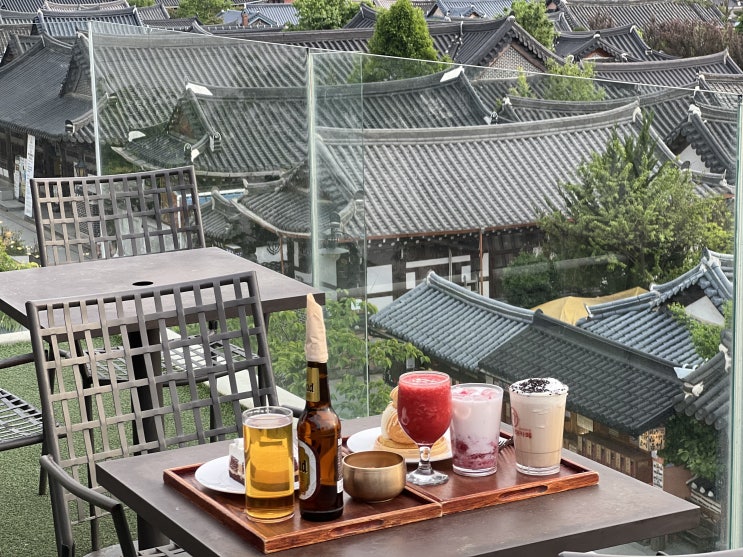  전주 한옥마을뷰 맛집 "전주 한옥마을 전망대 카페"