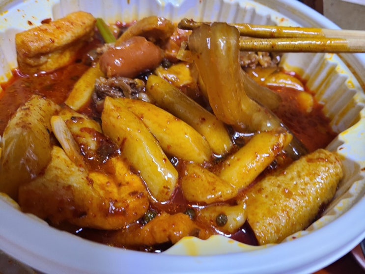  엽떡 상봉점에서 마라 떡볶이 착한 맛 먹어본 내 돈 내산 후기